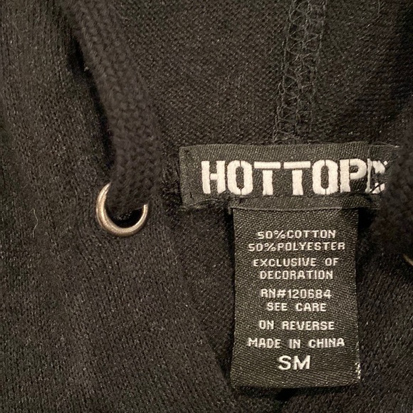 Hot Topic Black Sweater with Gold Skull. Size: SM - Picture 3 of 9